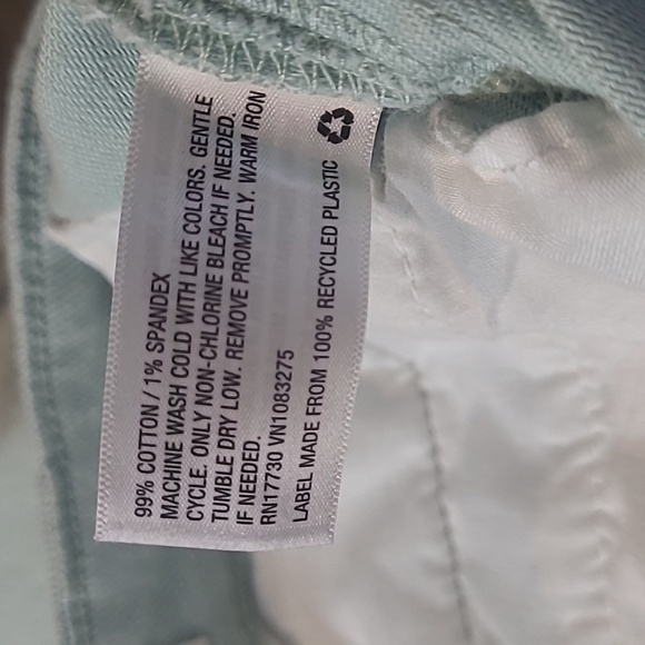 A NEW DAY Wide-Leg Crop High Rise Pants Aqua Size 4 - Picture 5 of 5